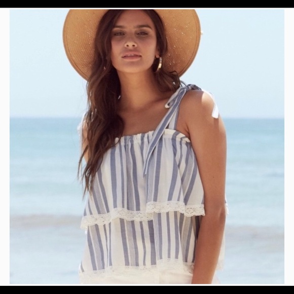 Women’s Lost + Wander Marina striped tank size M - Picture 3 of 4